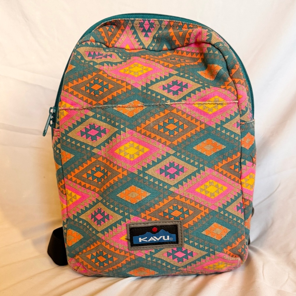 KAVU Patterned Backpack Women's Colorful Utility Bag